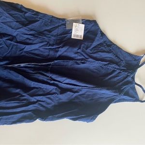 Urban Outfitters Navy Halter Neck Jumpsuit